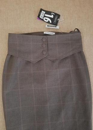 Оригінальна юбка карандаш з накладним поясом2 фото