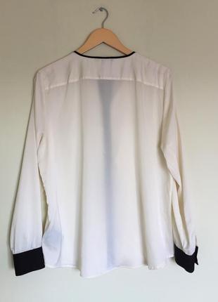 Шикарная блуза рубашка ralph lauren айвори xl, оригинал премиум как шелк4 фото