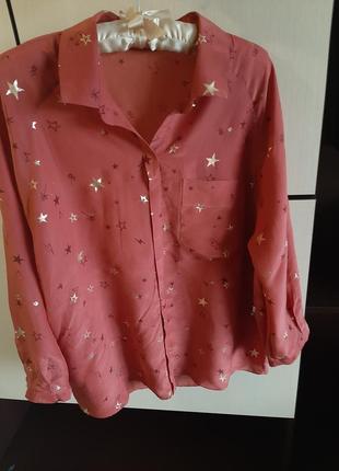 Шелковая рубашка блуза 10 feet