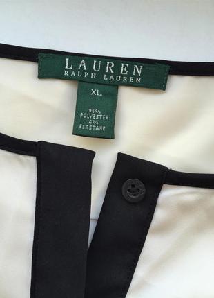 Шикарная блуза рубашка ralph lauren айвори xl, оригинал премиум как шелк5 фото