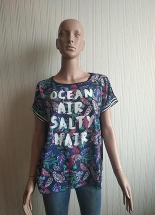 Женская футболка tom tailor размер м-л