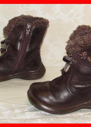 Сапоги 100% натуральная кожа~clarks gore tex~22-23