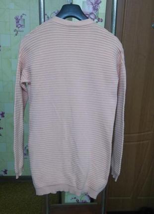 Фирменный хлопковый персиковый кофта кардиган жакет пиджак vila clothes р.м (бангладеш)2 фото