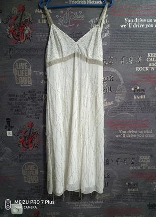 Роскошное нежное платье с бисером heine выпускной, свадьба7 фото