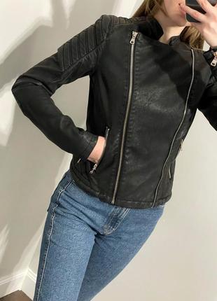 Косуха zara /куртка косуха zara/куртка байкерская reserved/ кожаная куртка/весенняя куртка