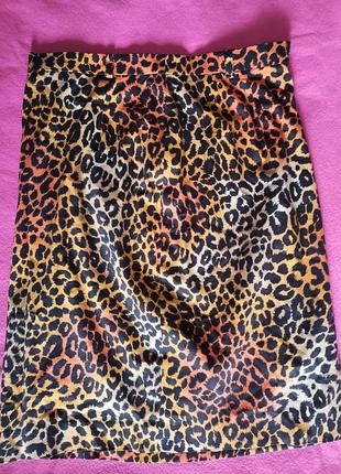 Крута спідниця міді офіс клуб ягуар та підклад німеччина 46-50р.