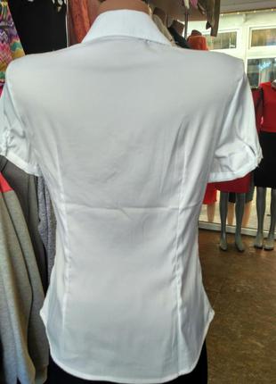 Белая блуза с кружевом2 фото