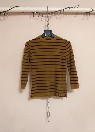 🔥розпродаж теплий светр, кофта в смужку