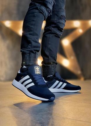 Чоловічі кросівки adidas iniki run blue