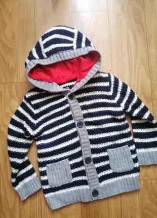 В'язаний кардиган в'язана кофта деогдена 18-24 міс 1,5-2 роки
