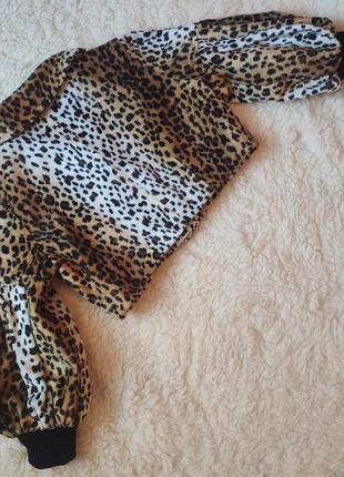 Кардиган, пиджак, болеро из меха леопард, париж, оригинал setre str