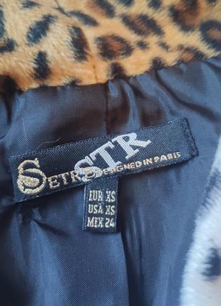 Кардиган, пиджак, болеро из меха леопард, париж, оригинал setre str