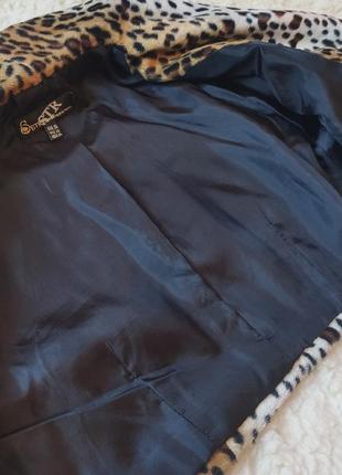 Кардиган, пиджак, болеро из меха леопард, париж, оригинал setre str