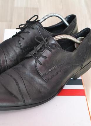 Черные кожаные vera pelle модельные туфли lasocki- италия - 40,41р. стелька-27,5см4 фото