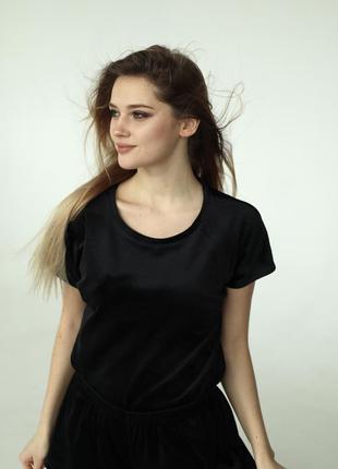 Жіноча піжама велюр плюш.