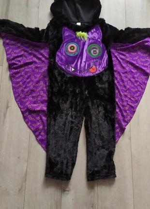 Детский костюм летучая мышь, скелет, кажан на 3-4 года на хеллоуин