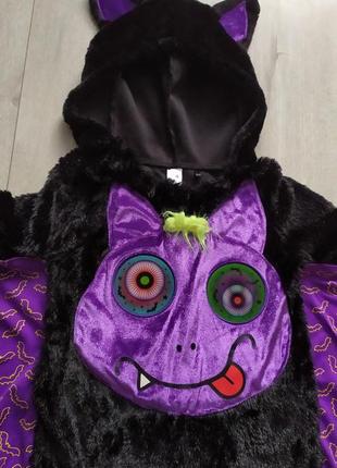 Дитячий костюм кажан, скелет, кажан на 3-4 роки на хелловін3 фото