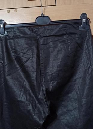 Коттоновые брюки лосины под кожу s-m6 фото