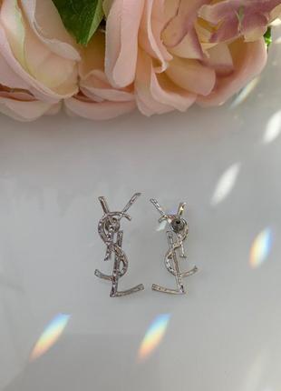 Сережки гвоздики срібло