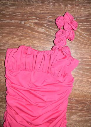 Нарядное розовое платье kikiriki размер м2 фото