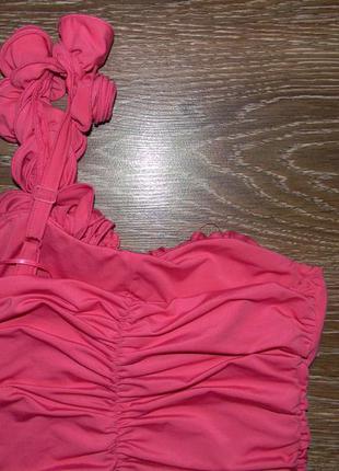 Нарядное розовое платье kikiriki размер м4 фото