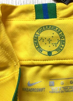 Женская коллекционная футбольная джерси nike brazil women's home jersey 2019/205 фото