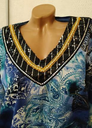 Шелковая туника удлиненная блуза eliza collection2 фото