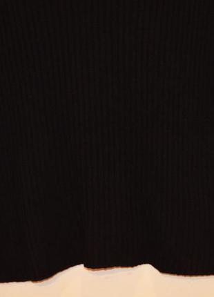 Чорний светрик в рубчик з чокером4 фото