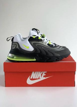 Чоловічі стильні весняні кросівки nike air max 270 react eng neon