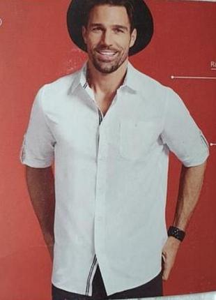 Сорочка біла livergy s рукав трансформер