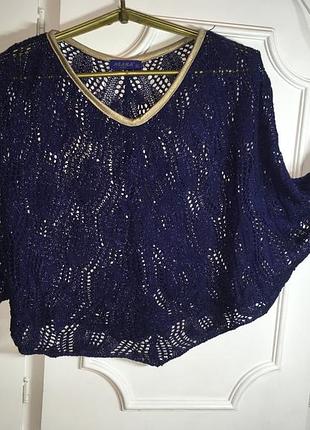 Болеро ажурная вязка связанная