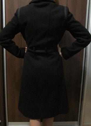 Пальто naf-naf черное, шерстяное , теплое , идеальное состояние3 фото