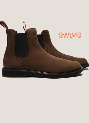 Ботинки swims barry chelsea boots 42 eu brown/black new1 фото