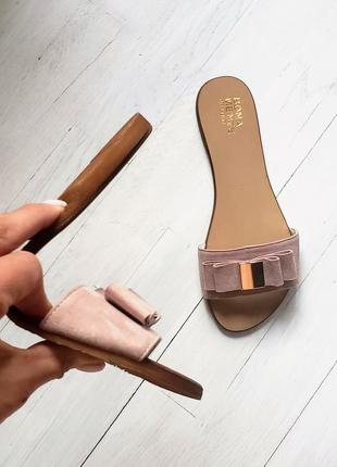 Женские замшевые шлепанцы, разные цвета3 фото