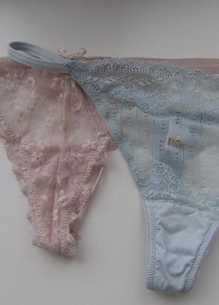 Ніжні трусики стрінги, р. с (2 шт)