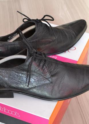 Шикарные мужские черные туфли topman р. 41,42 стелька 27,5-28см4 фото