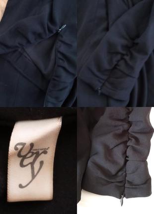 Черный оригинальный пиджак oxxy креативный каскад чорний піджак кофта кофточка9 фото