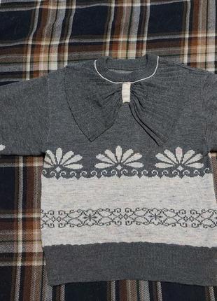 Кофта джемпер светр натуральна вовна 3офточка