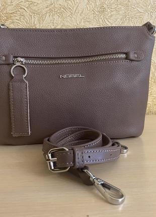 Кожаная сумка клатч nobel оригинал crossbody кросбоди