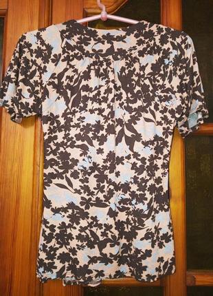 Блуза topshop женская с цветочным принтом, s/m4 фото