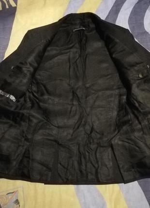 Мужской черный шерстяной пиджак drykorn4 фото