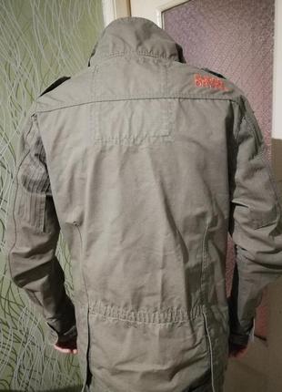 Чоловіча мілітарі хакі куртка superdry military jacket v104 фото
