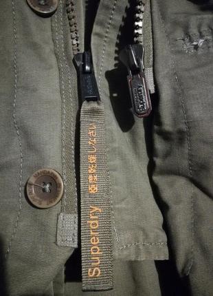 Чоловіча мілітарі хакі куртка superdry military jacket v108 фото