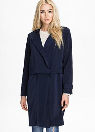 Пальто женское синее бренд samsoe samsoe