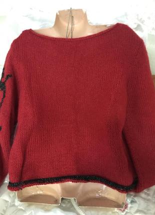 Мохеровий светр в'язаний розмір 48-504 фото