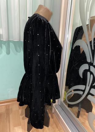 Шикарная велюровая нарядная бархатная кофта ,баска,блуза с рукавом10 фото