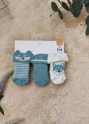 Носочки для новорождённых c&a носки для новонароджених