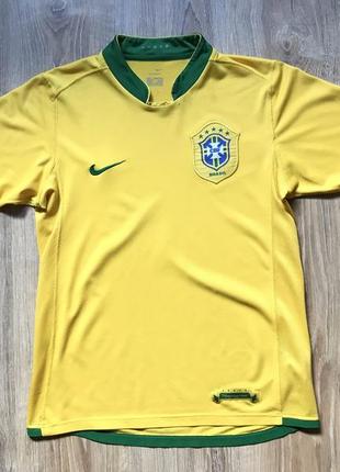 Мужская коллекционная футбольная джерси nike brazil national team 2006/2007/20081 фото