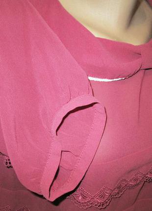 Блуза светло-бордовая redherring4 фото