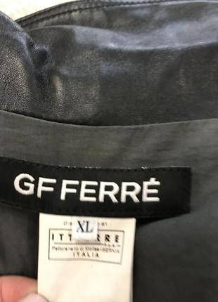 Новая чёрная кожаная куртка gf ferré италия  р xl5 фото